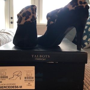 Ankle boots from Talbots. Worn one time. Inside.